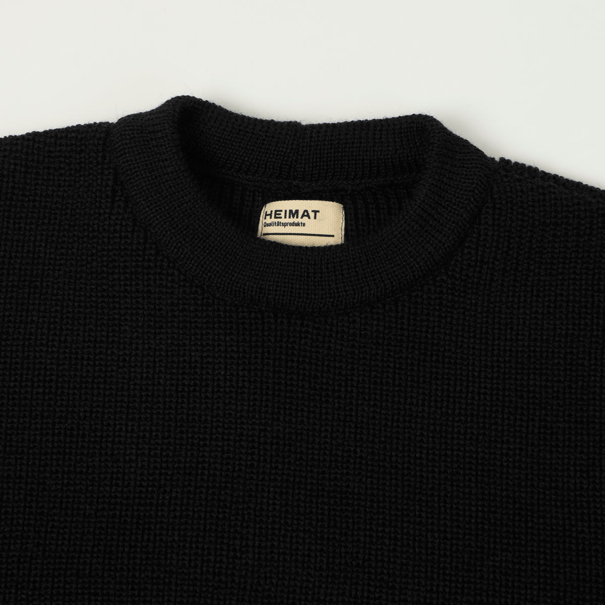 Heimat 'Rundhals' Crew Neck Jumper - Schwarz
