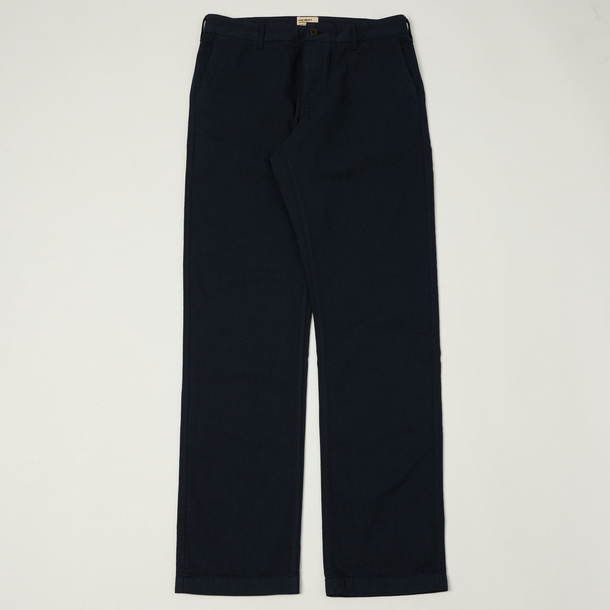 Heimat 'Journey' Herringbone Twill Chinos - Ink