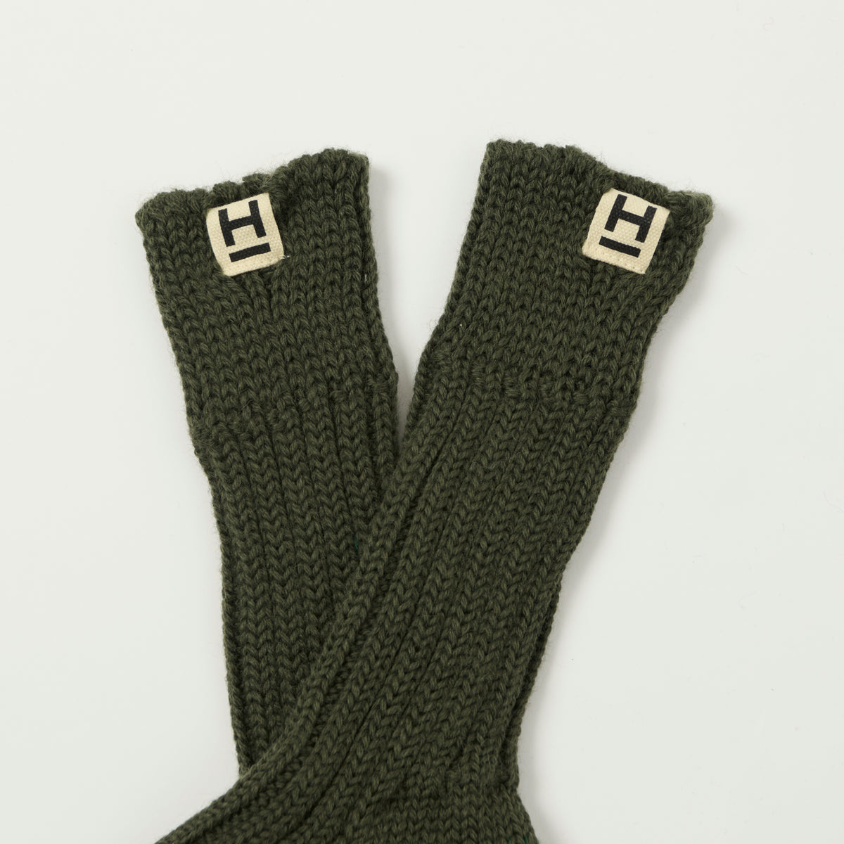 Heimat 'Wander' Hiking Sock - Military Green