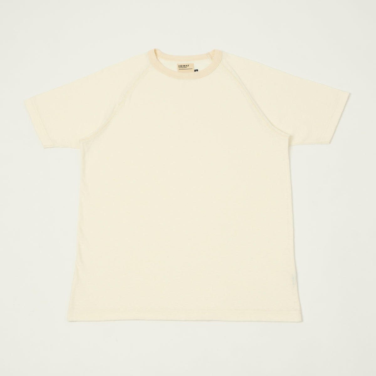 Heimat Raglan Sleeve Cotton Hemp T-Shirt - Seashell