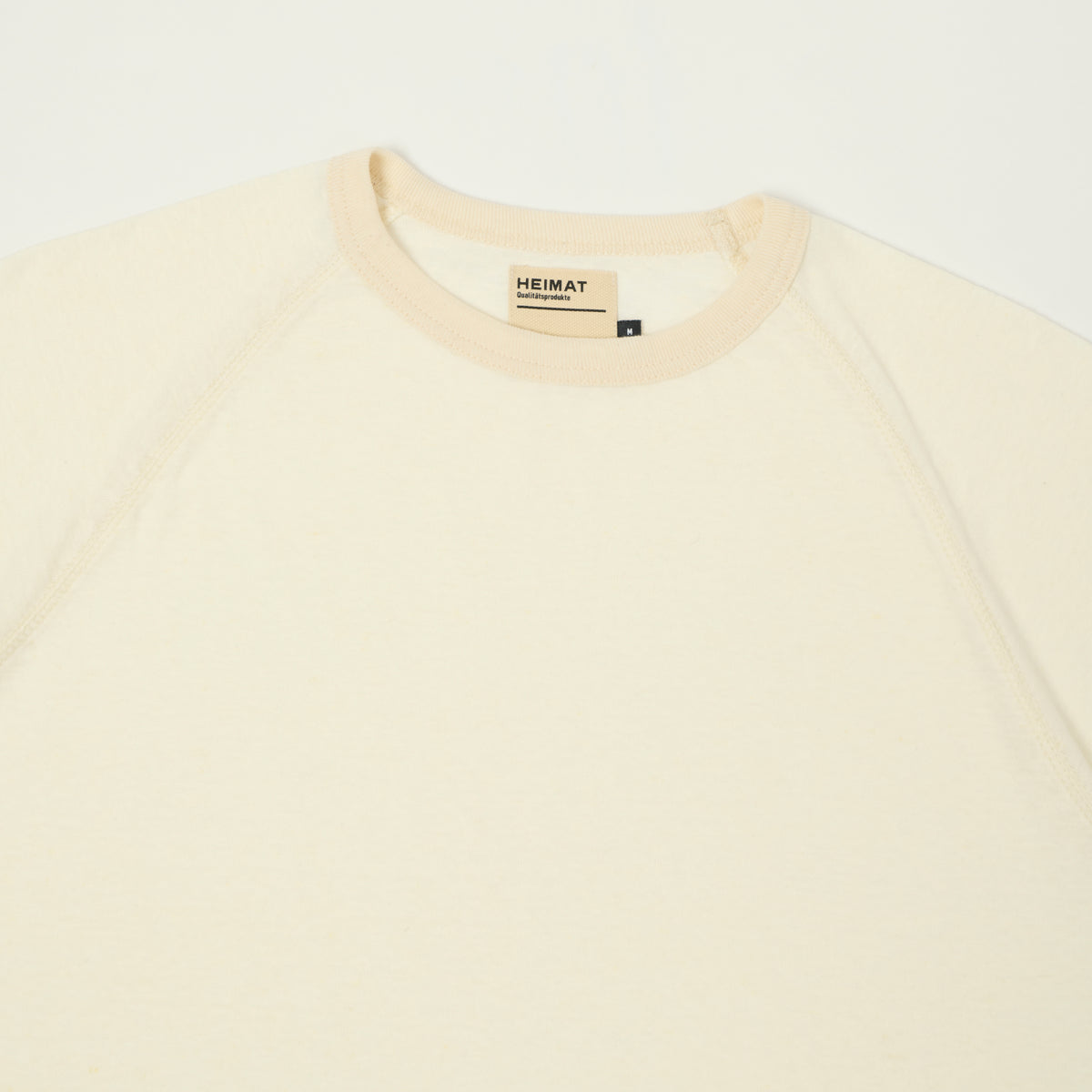 Heimat Raglan Sleeve Cotton Hemp T-Shirt - Seashell