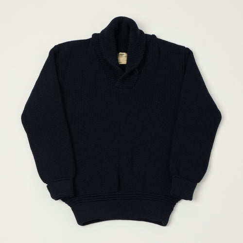 Heimat 'Eiger' Shawl Collar Pullover - Ink