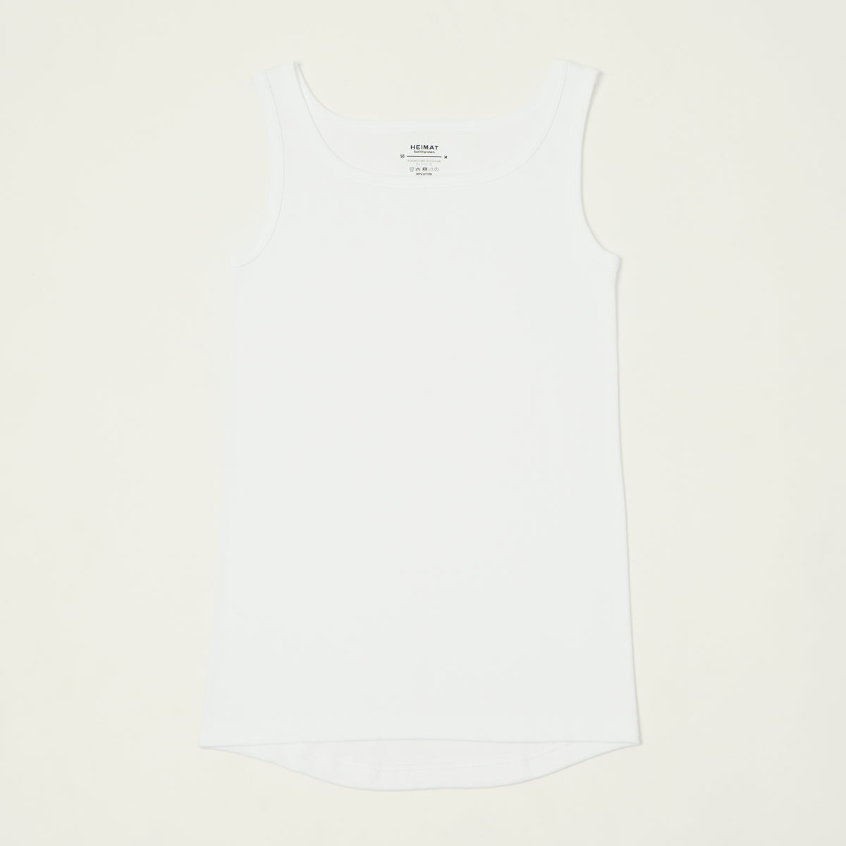 Heimat Fine Ribbed Vest - White