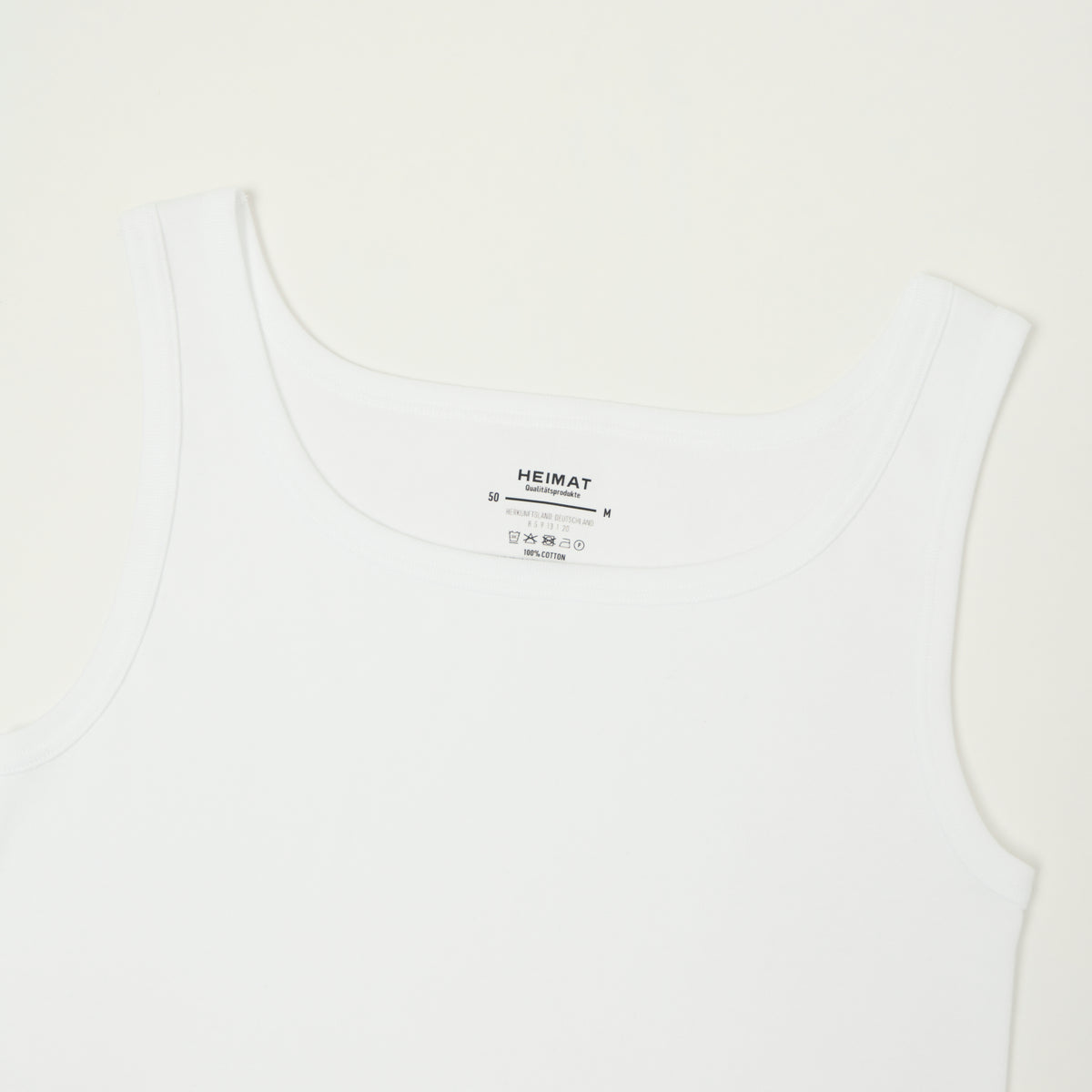 Heimat Fine Ribbed Vest - White