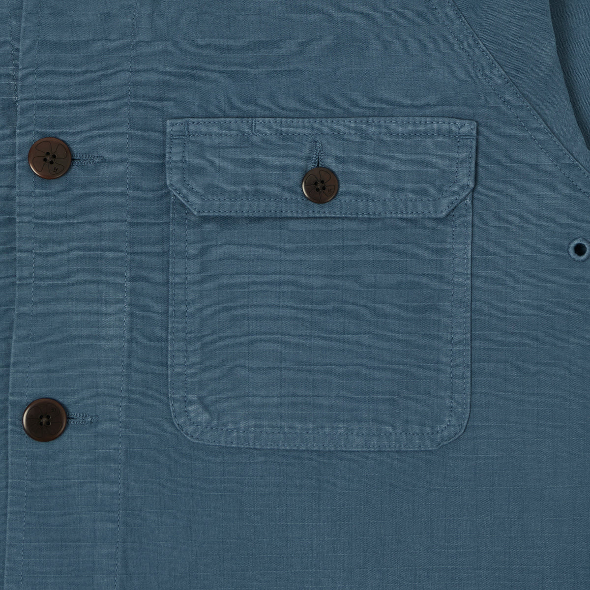 Heimat 'Journey' Ripstop Chore Jacket - Trail Blue