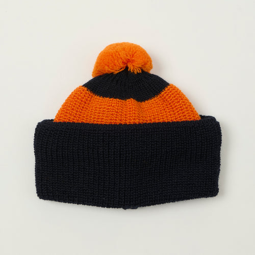 Heimat 'Muetze' Signal U Boat Hat - Rescue Orange/Ink Stripe