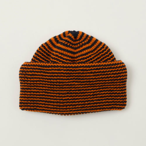 Heimat Signal Mechanics Fine Stripe Hat - Rescue Orange/Ink