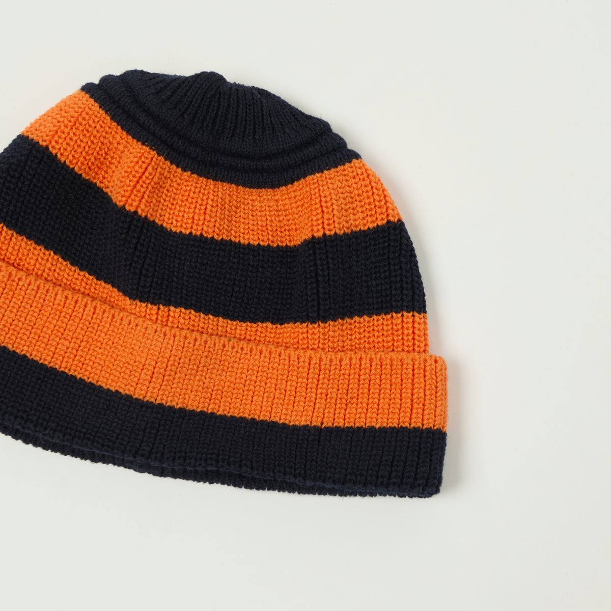 Heimat Cotton Linen Trawler Hat - Rescue Orange/Ink