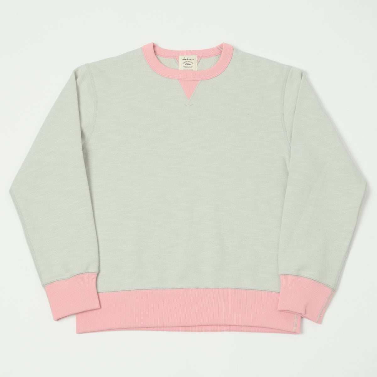 Jackman GG Crewneck Sweatshirt - Silver/Pink