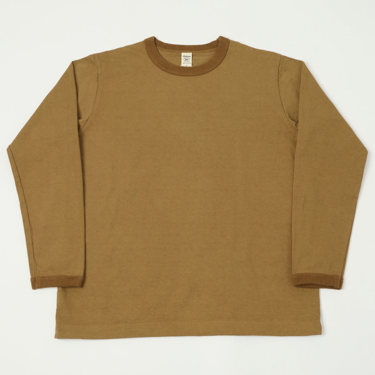 Jackman Long Sleeve Dotsume T-Shirt - Bronze