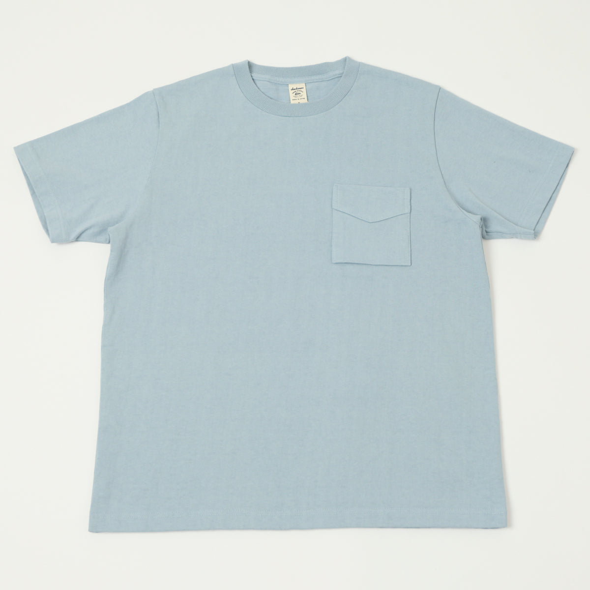 Jackman Dotsume Pocket T-Shirt - Pale Sax