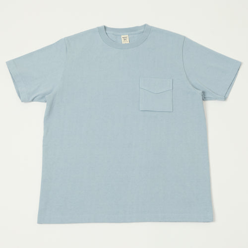 Jackman Dotsume Pocket T-Shirt - Pale Sax