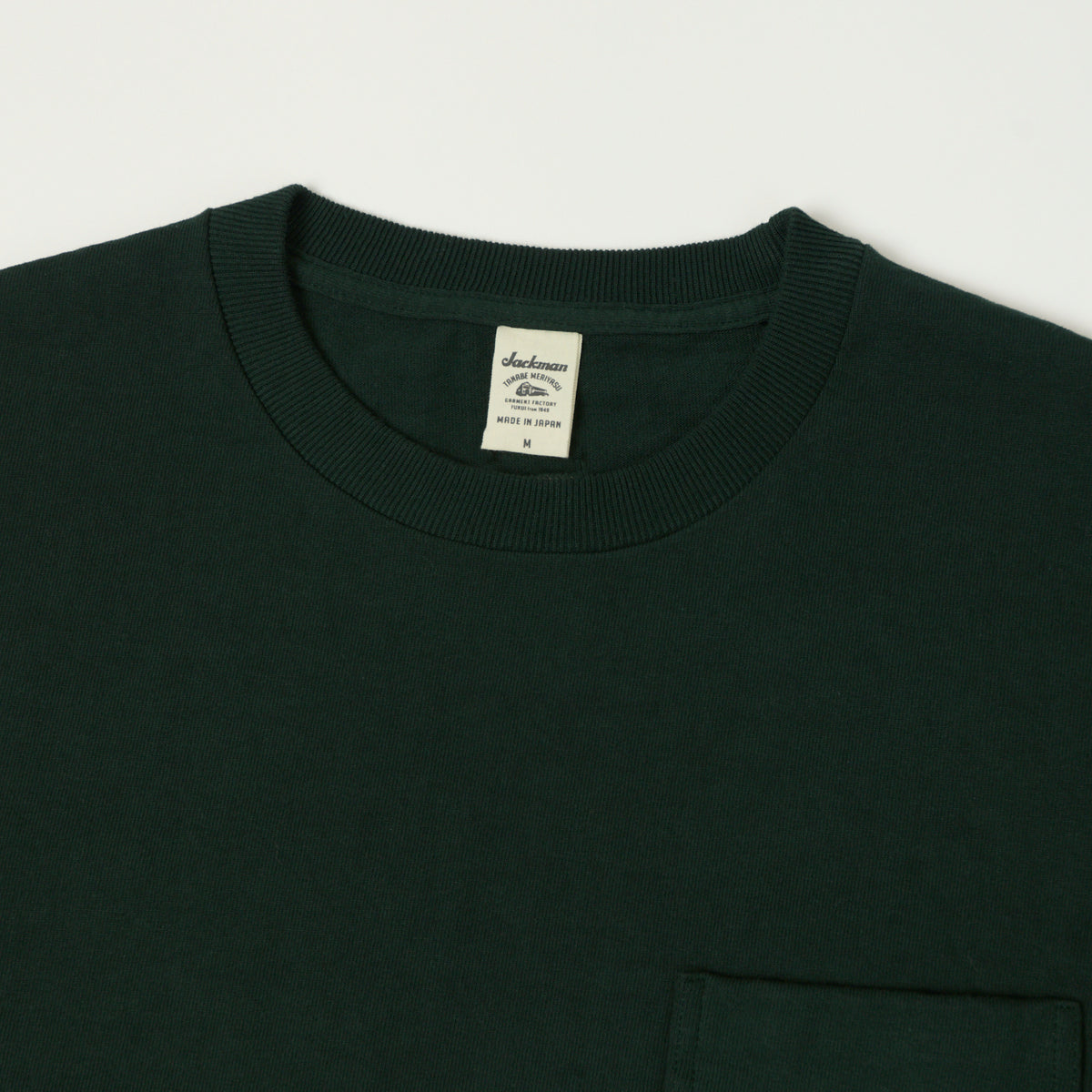 Jackman Dotsume Pocket T-Shirt - Dark Ivy