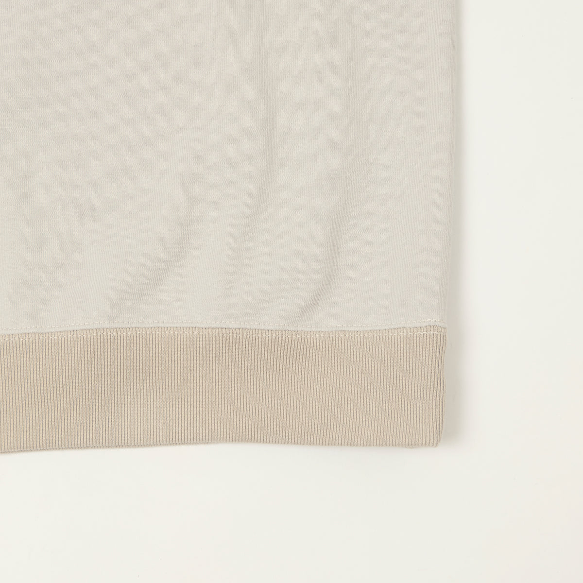 Jackman Dotsume Rib T-Shirt - Retro Silver/Dark Beige