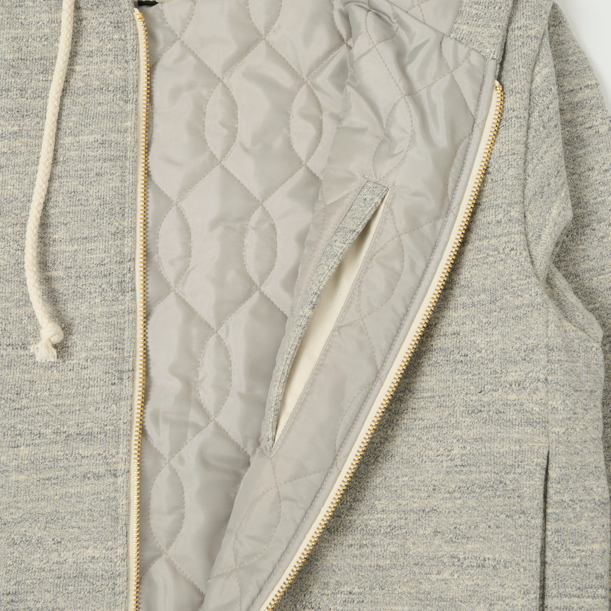 Jackman GG Padded Sweat Parka - Heather Grey