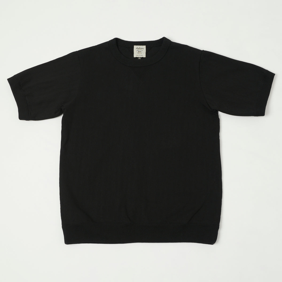 Jackman Dotsume Rib T-Shirt - Black