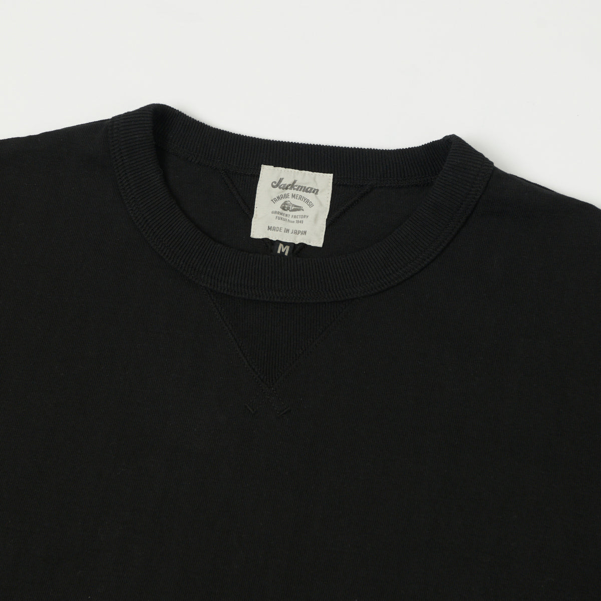 Jackman Dotsume Rib T-Shirt - Black