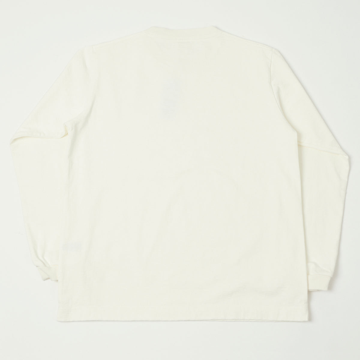 Jackman Long Sleeve Dotsume T-Shirt - Off White