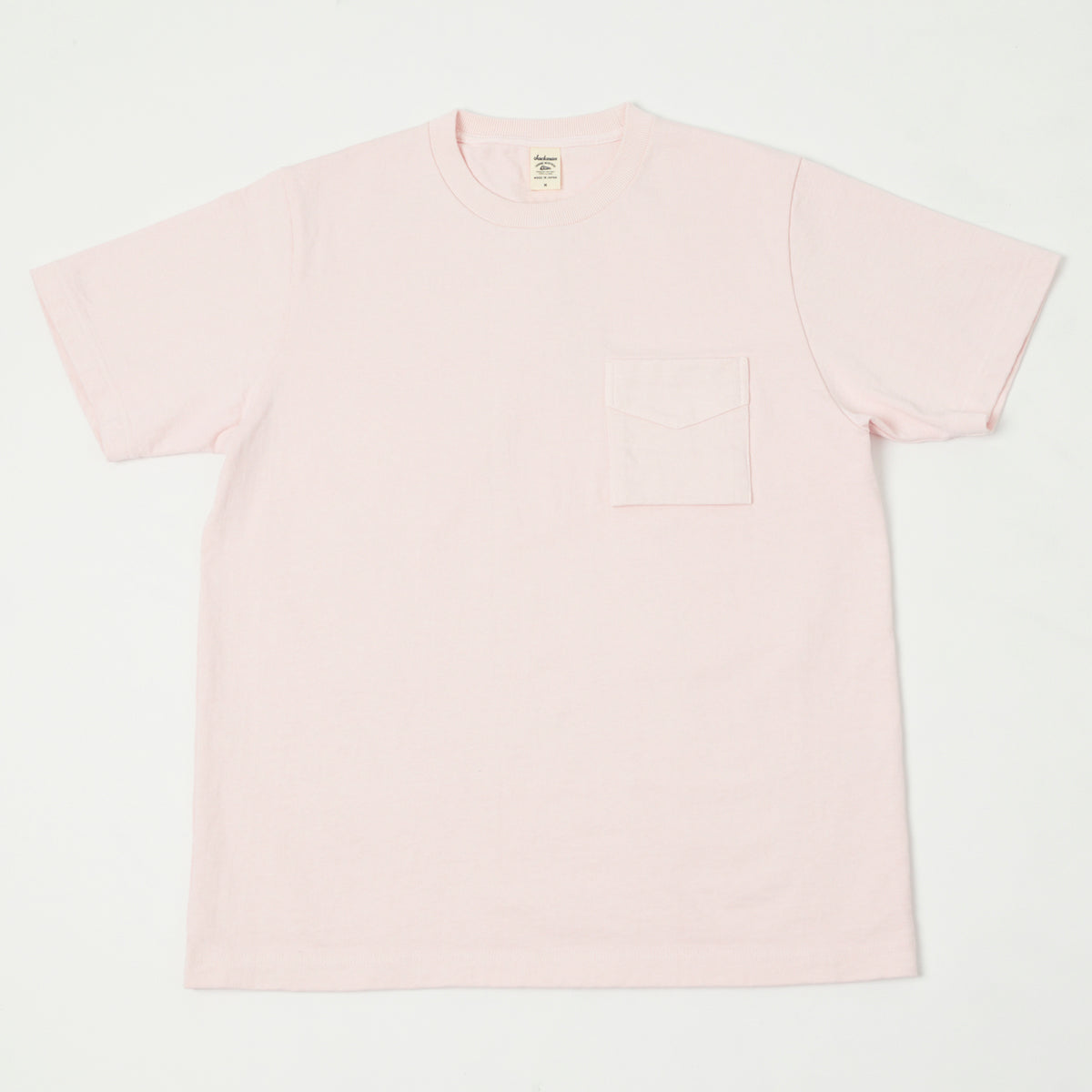 Jackman Dotsume Pocket T-Shirt - Pale Pink