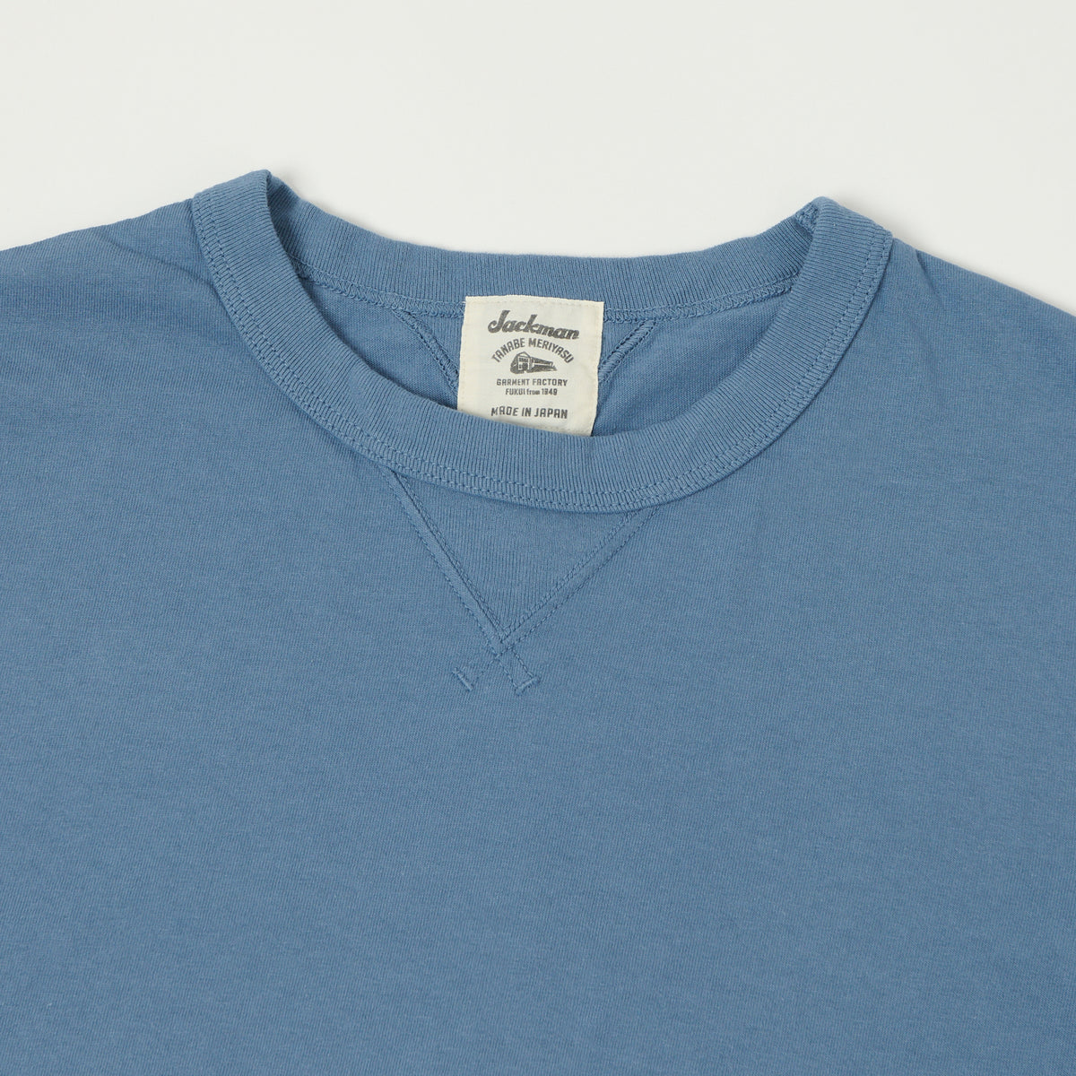 Jackman American Rib T-Shirt - Retro Saxe
