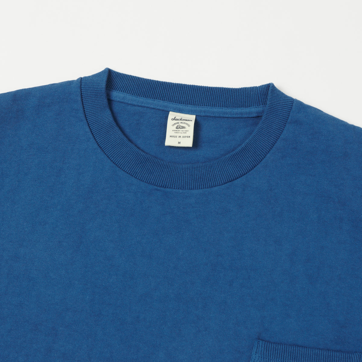 Jackman Dotsume Pocket T-Shirt - Horizon Blue
