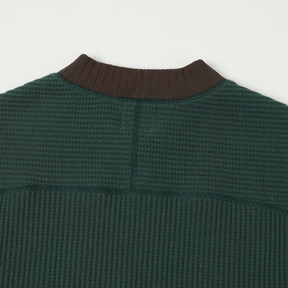 Jackman Midneck Waffle Sweatshirt - Ivy/Wood