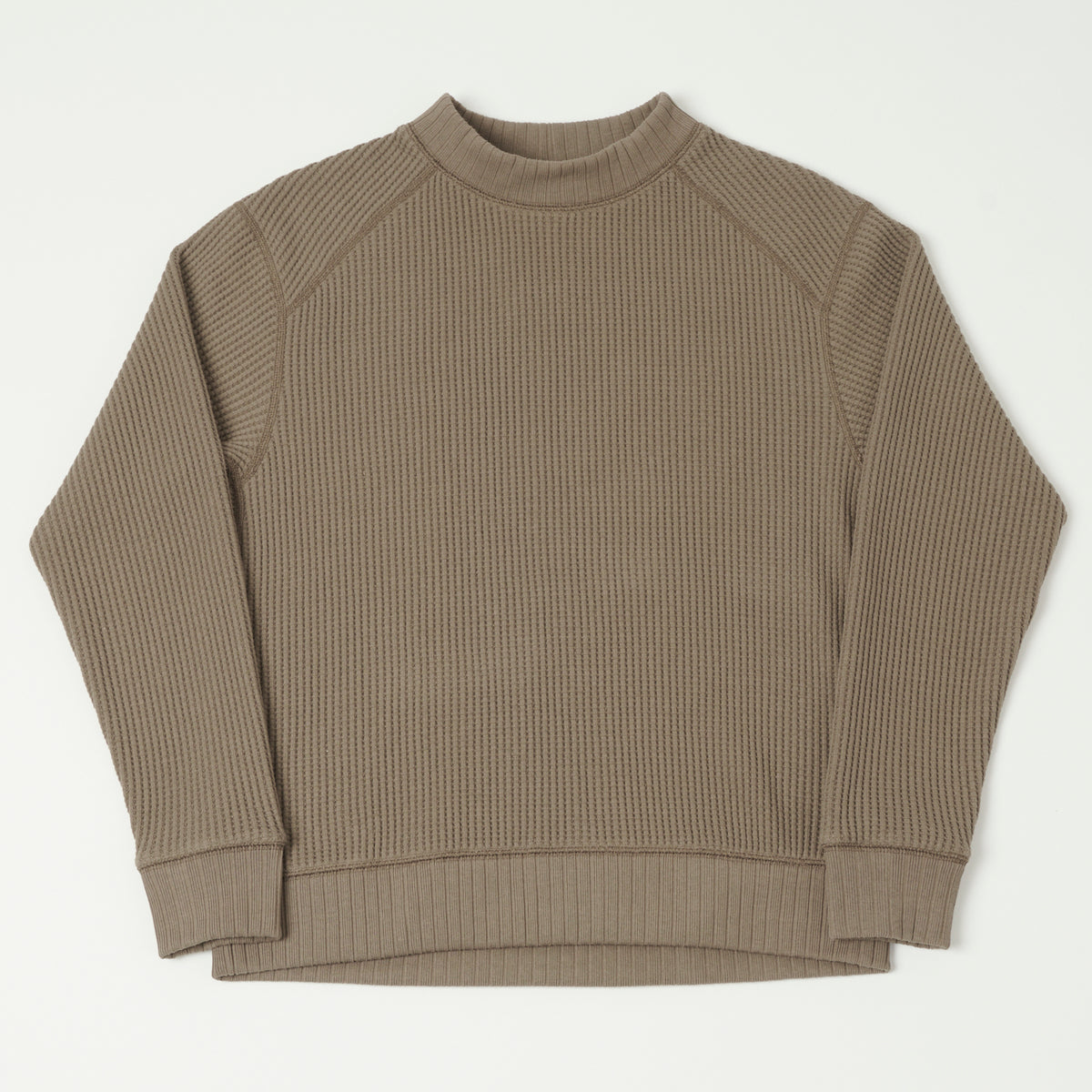 Jackman Midneck Waffle Sweatshirt - Taupe