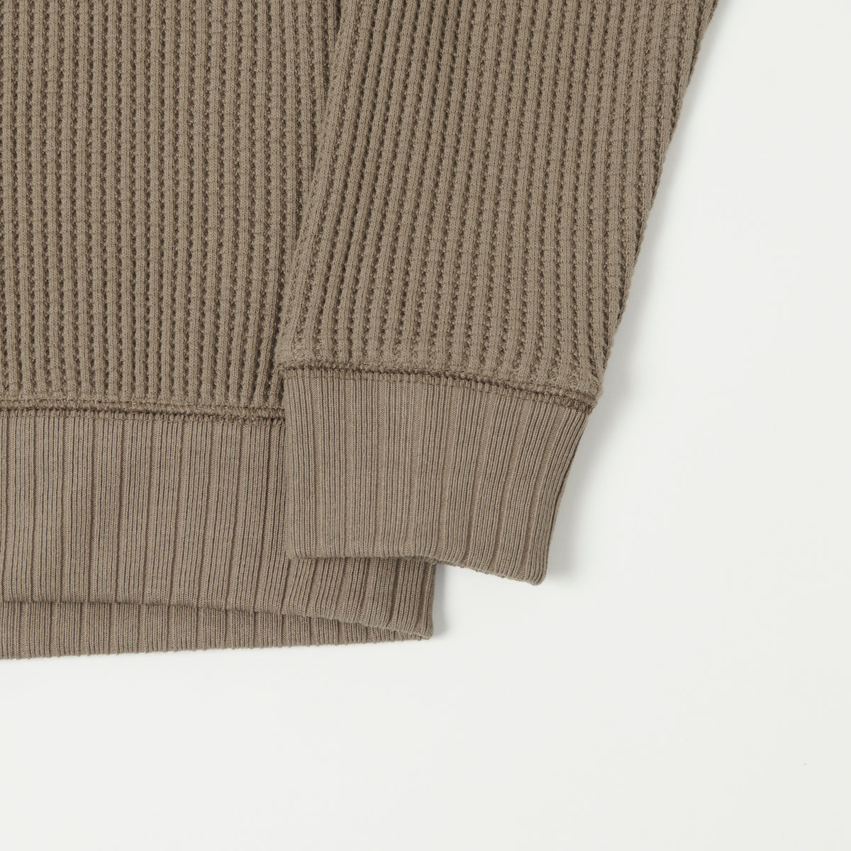 Jackman Midneck Waffle Sweatshirt - Taupe