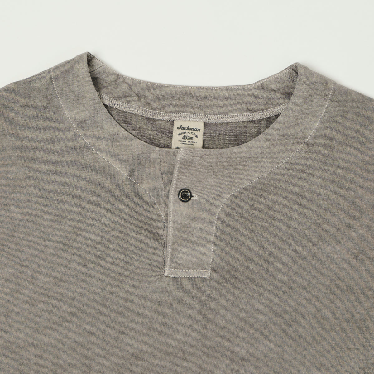 Jackman Long Sleeve Henley - Fade Grey