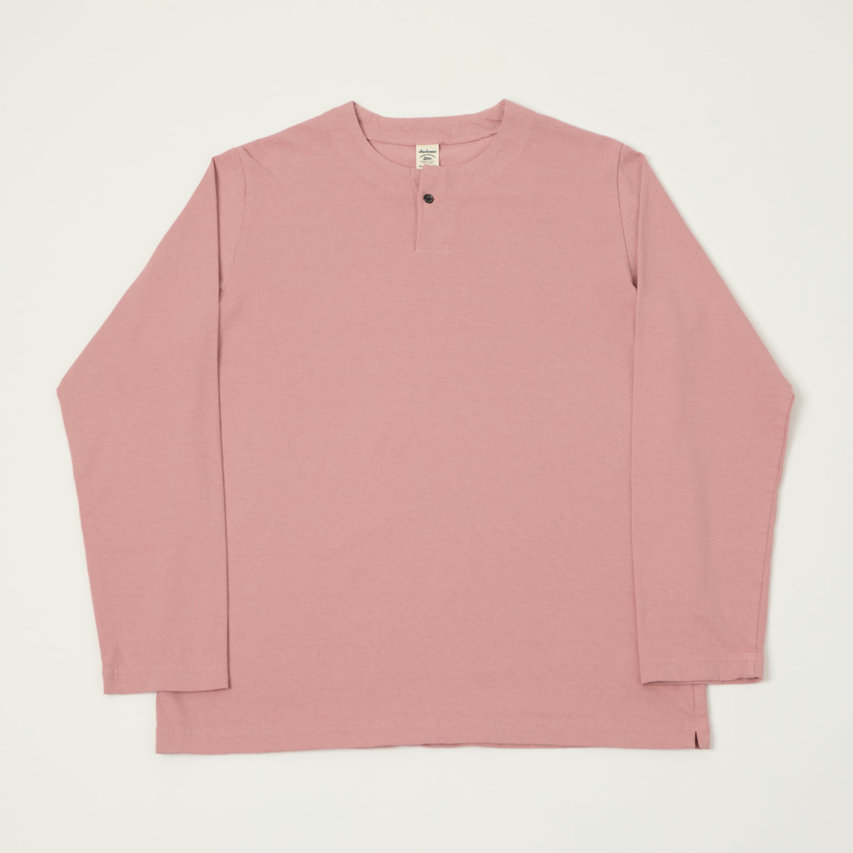 Jackman Long Sleeve Henley - Old Raspberry