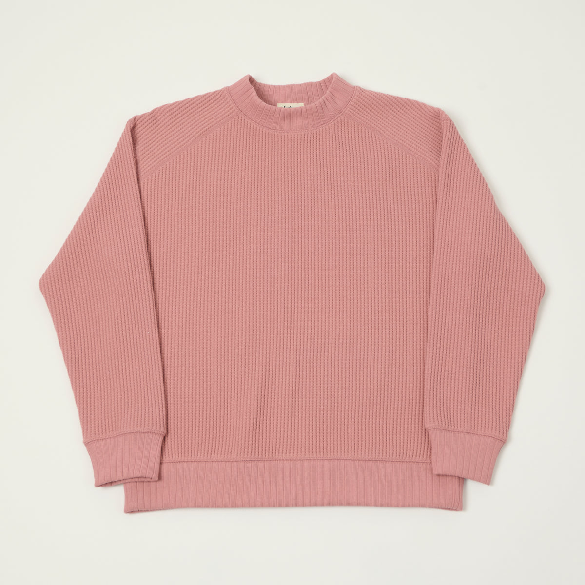 Jackman Midneck Waffle Sweatshirt - Old Raspberry