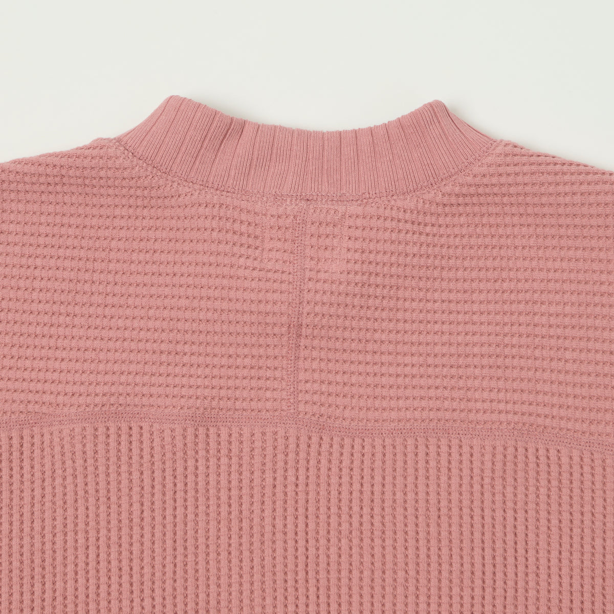 Jackman Midneck Waffle Sweatshirt - Old Raspberry