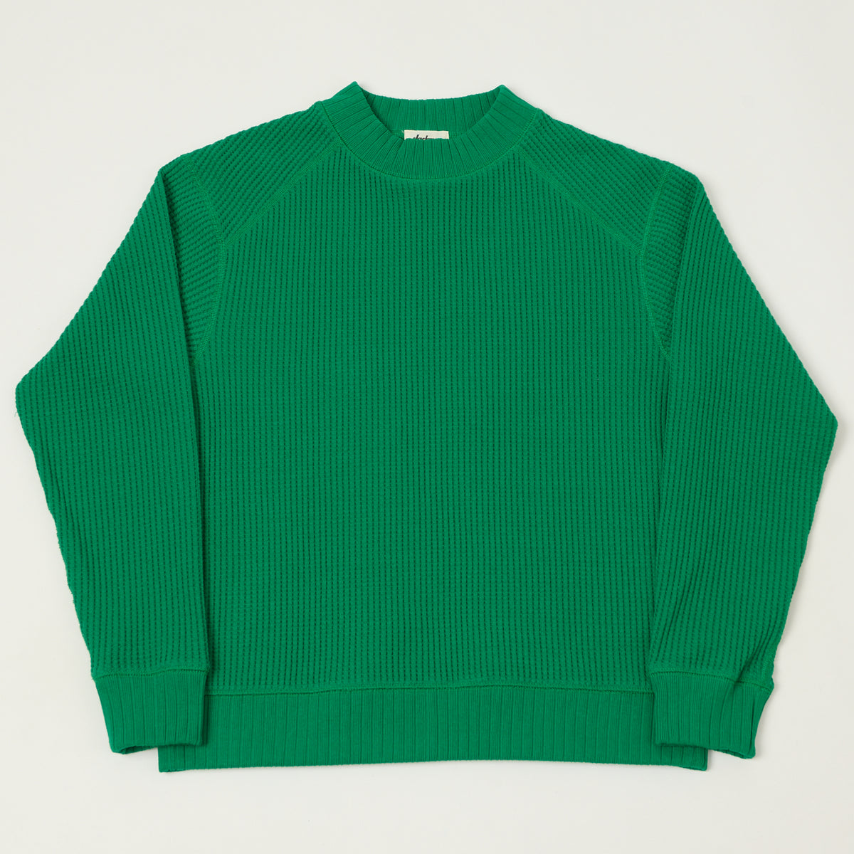 Jackman Midneck Waffle Sweatshirt - True Green