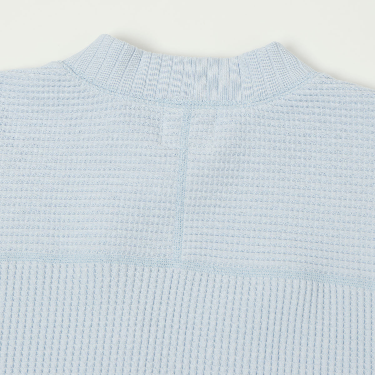 Jackman Midneck Waffle Sweatshirt - Ice Blue