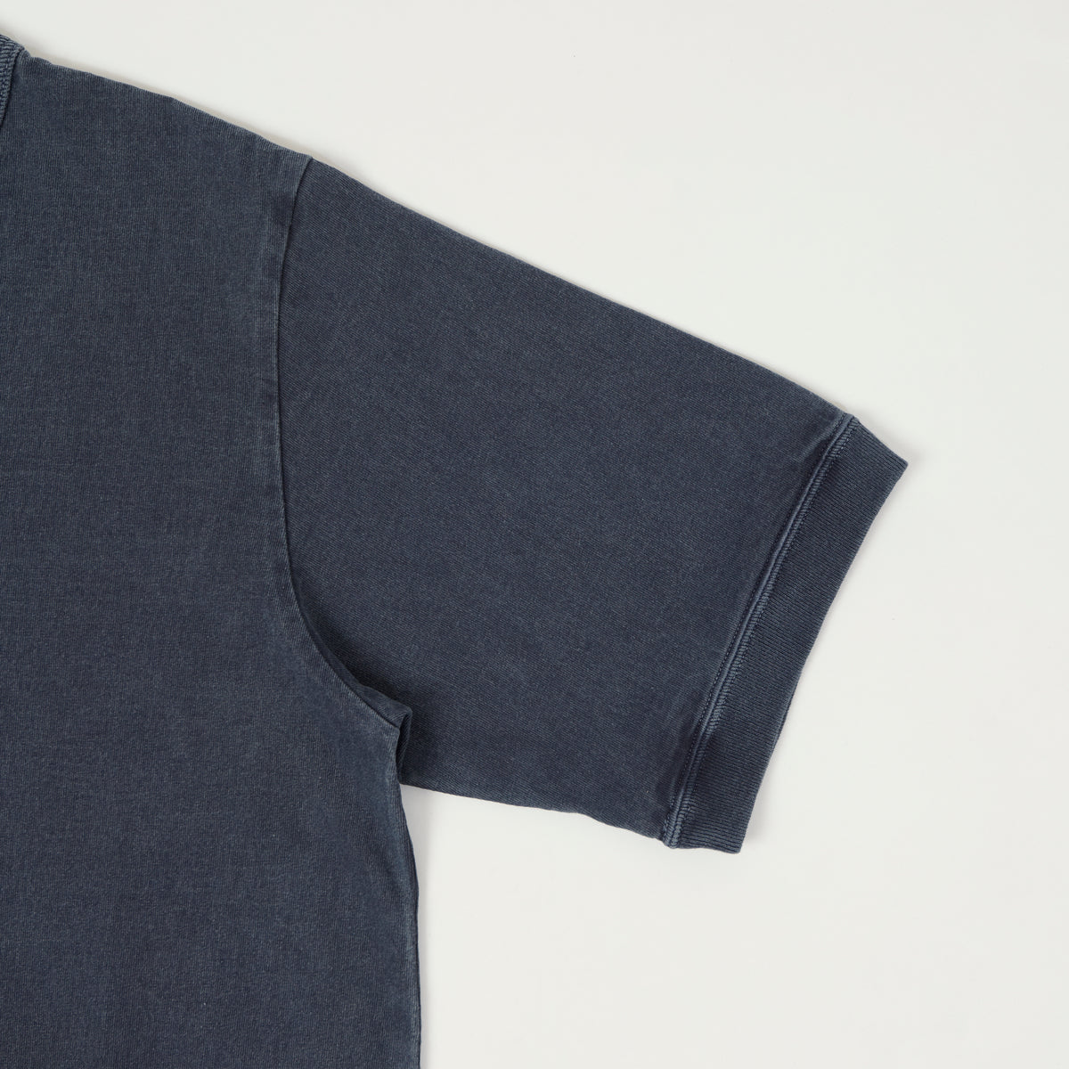 Jackman Dotsume Rib T-Shirt - Fade Navy