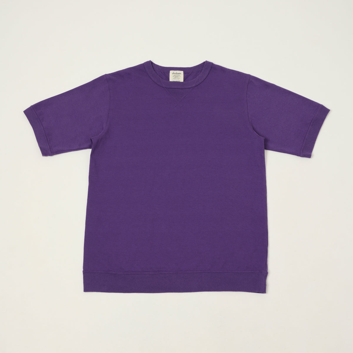 Jackman Dotsume Rib T-Shirt - Purple