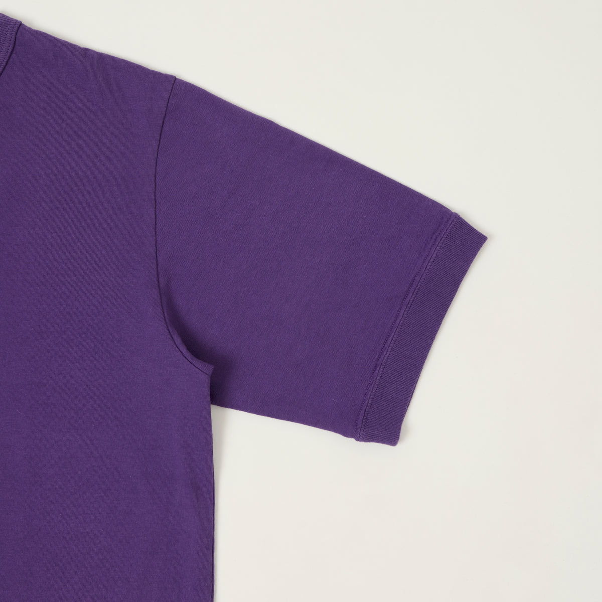Jackman Dotsume Rib T-Shirt - Purple
