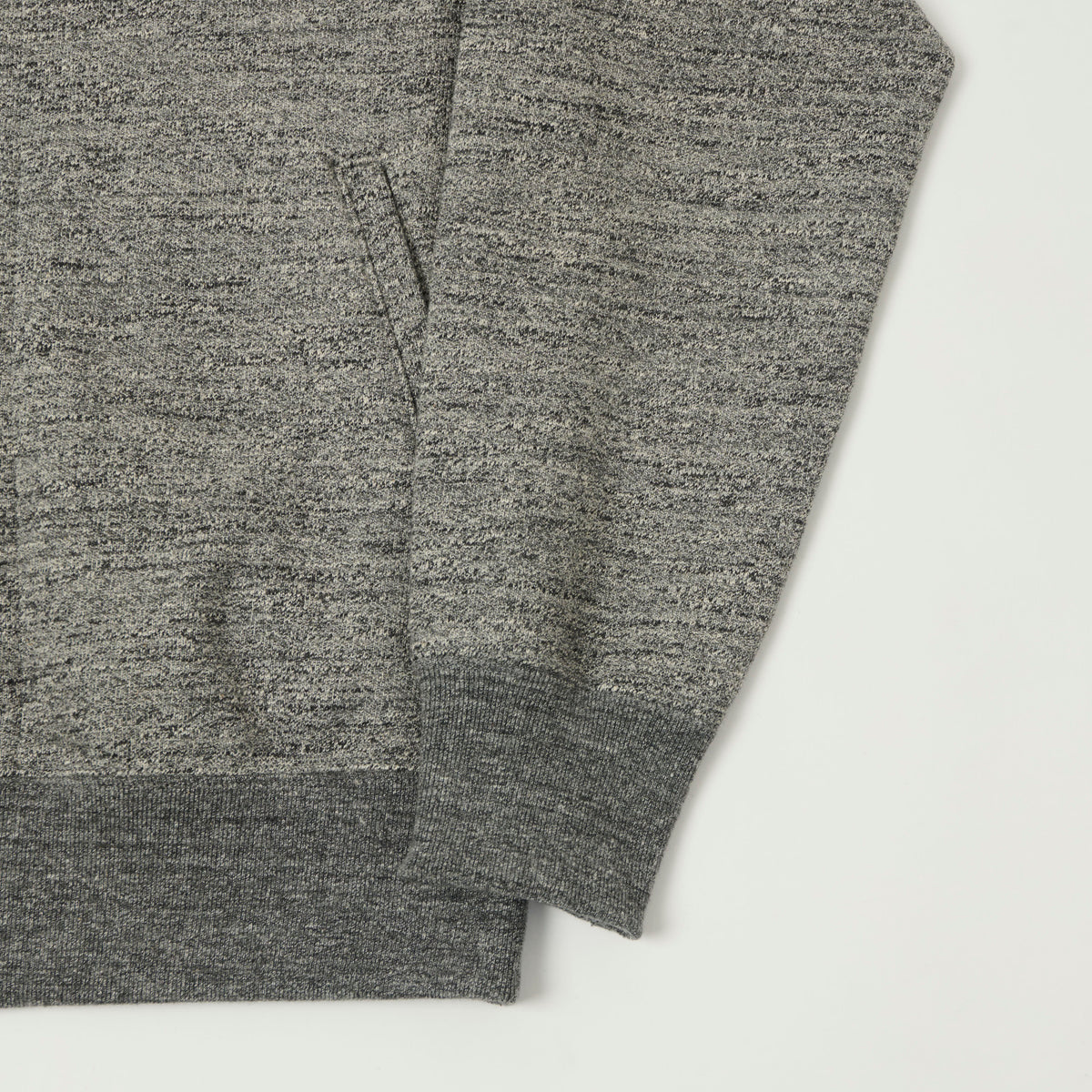 Jackman GG Zip Through Hoodie - Heather Charcoal