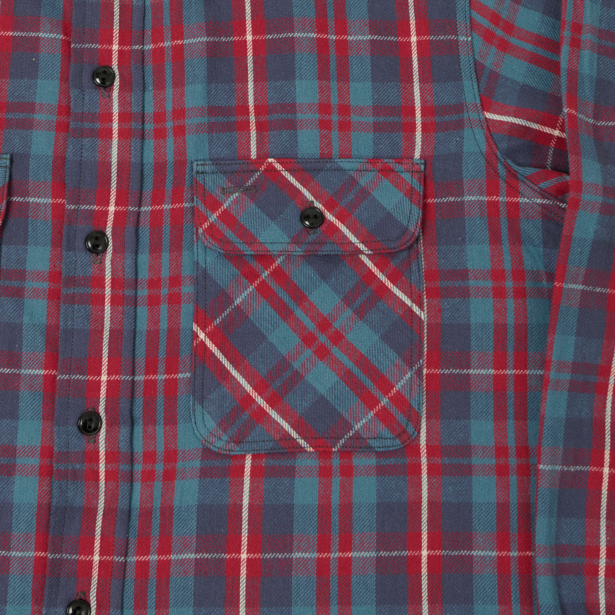 John Gluckow Lot. JG-06 'The Ancient' Flannel Shirt - Blue