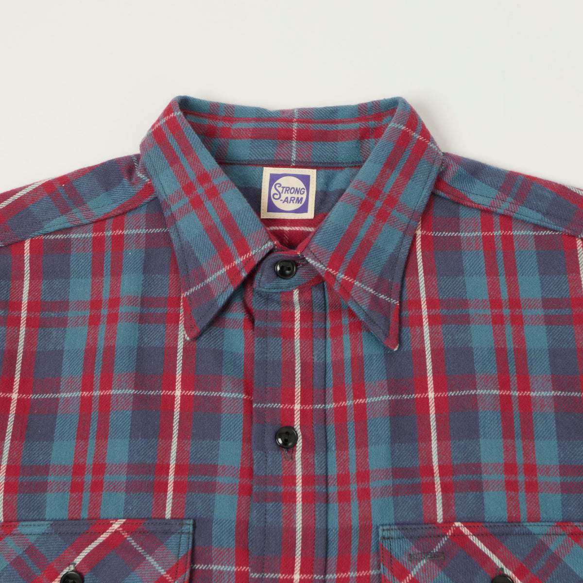 John Gluckow Lot. JG-06 'The Ancient' Flannel Shirt - Blue