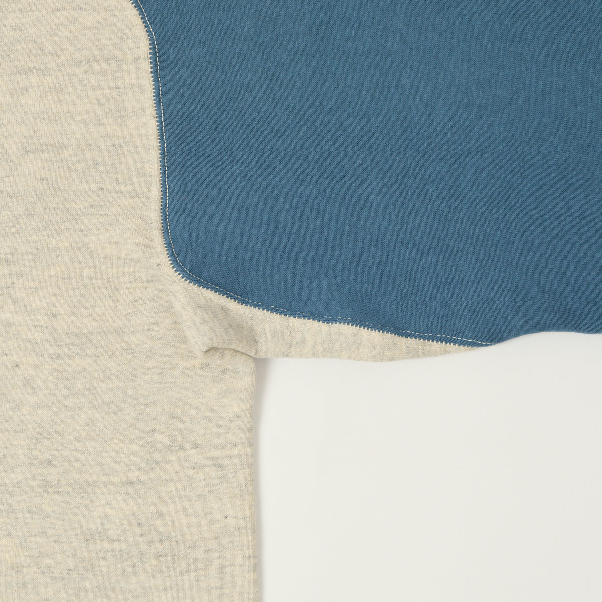 John Gluckow Lot. JG-CS20 Freedom Sleeve Sweatshirt - Oatmeal/Light Blue