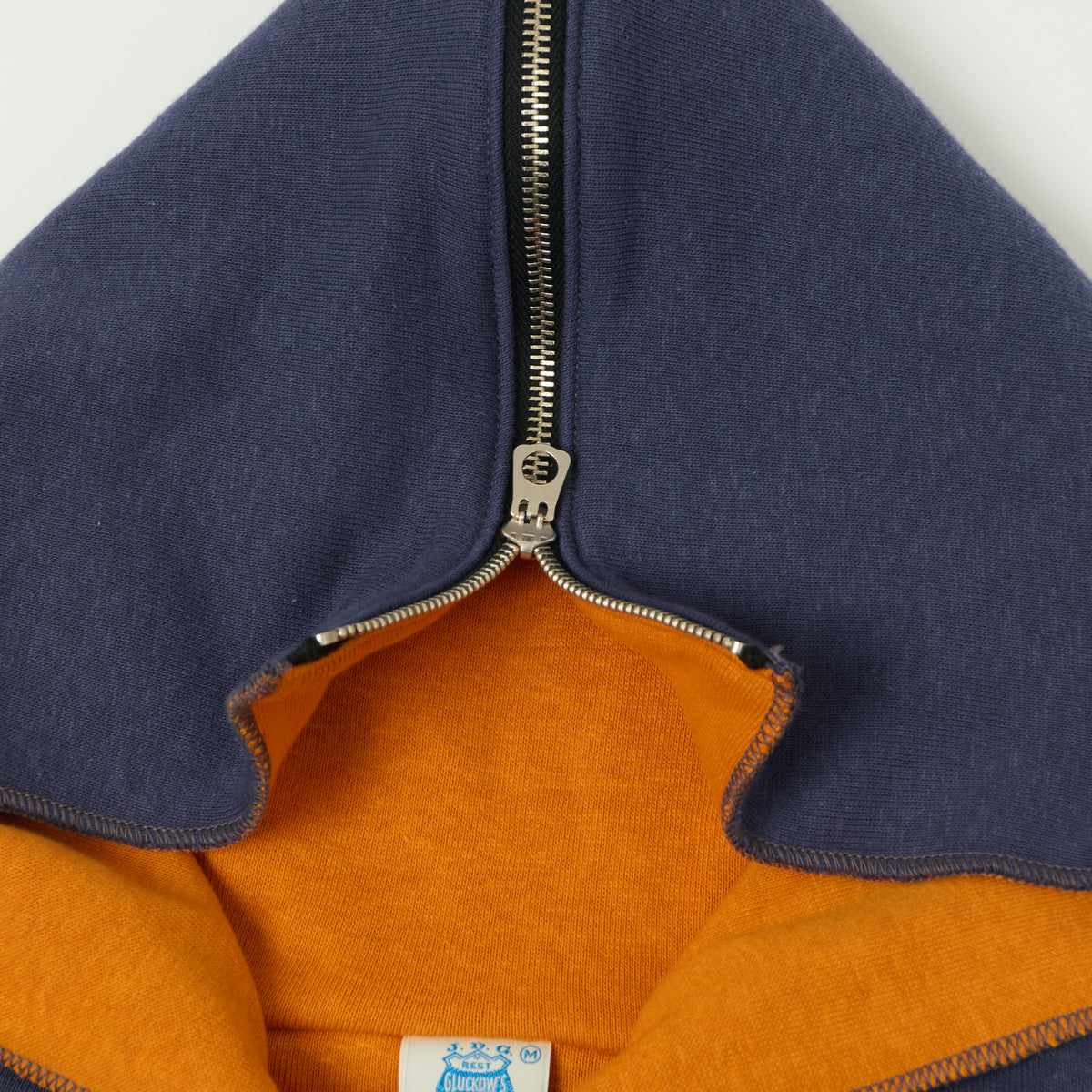 John Gluckow Lot. JG-CS11 'The Olympic Champion' Sweat Parka - Navy/Orange