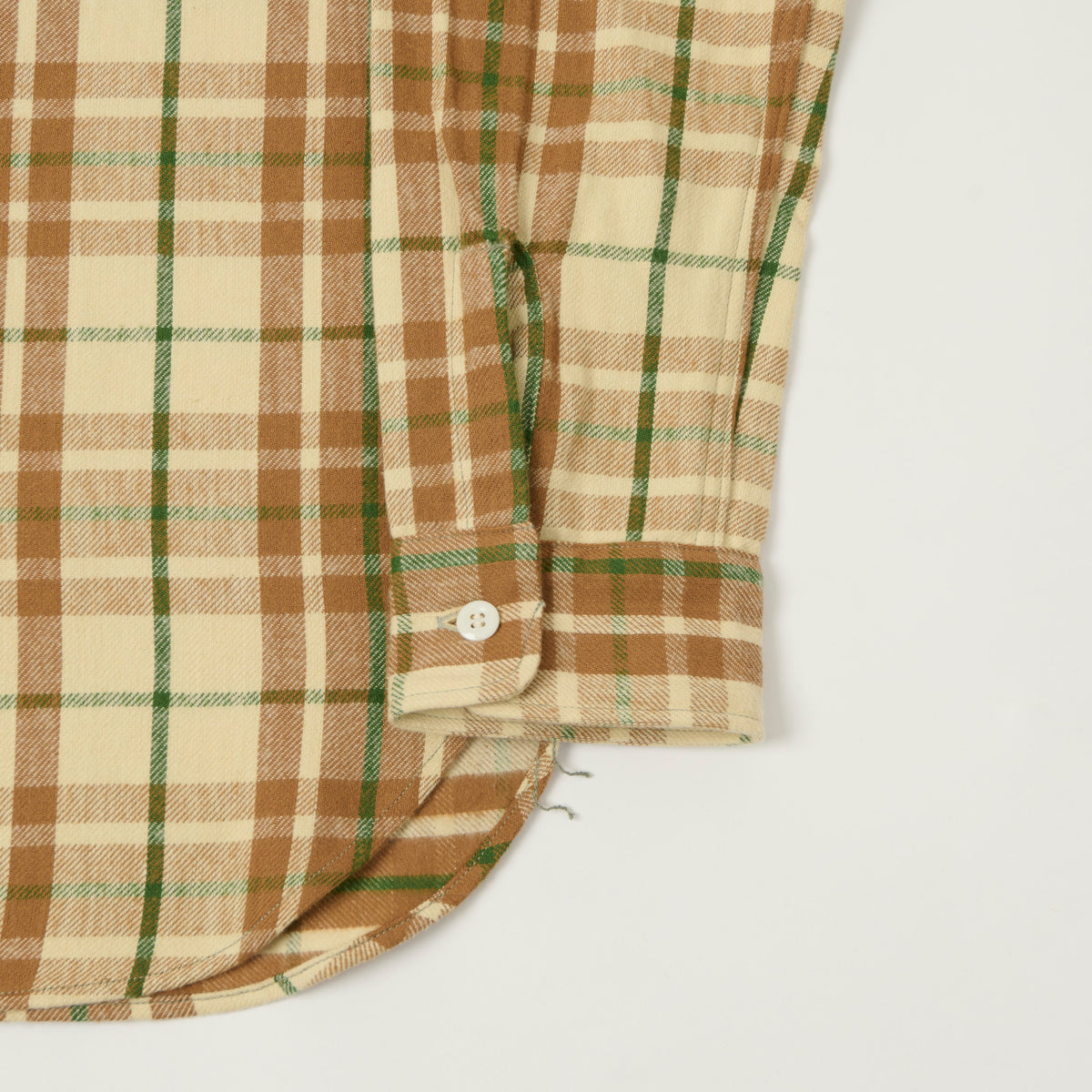 John Gluckow Lot. JG-06 'The Modern' Flannel Shirt - Beige