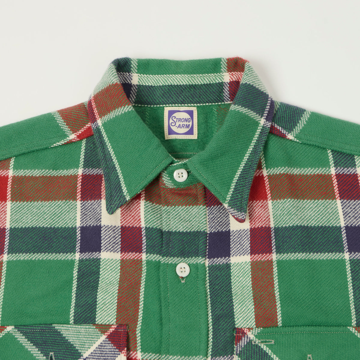 John Gluckow Lot. JG-06 'The Modern' Flannel Shirt - Green