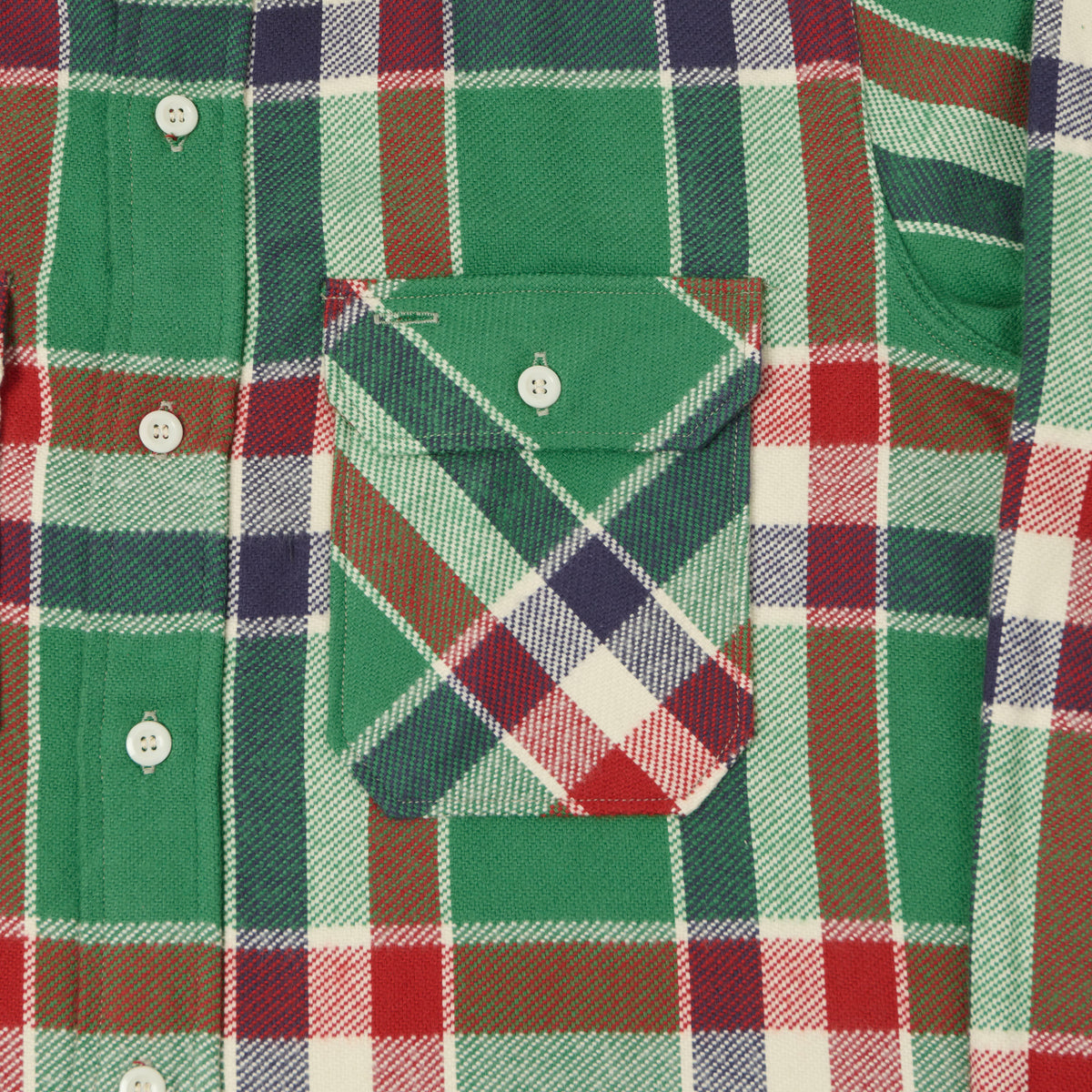 John Gluckow Lot. JG-06 'The Modern' Flannel Shirt - Green