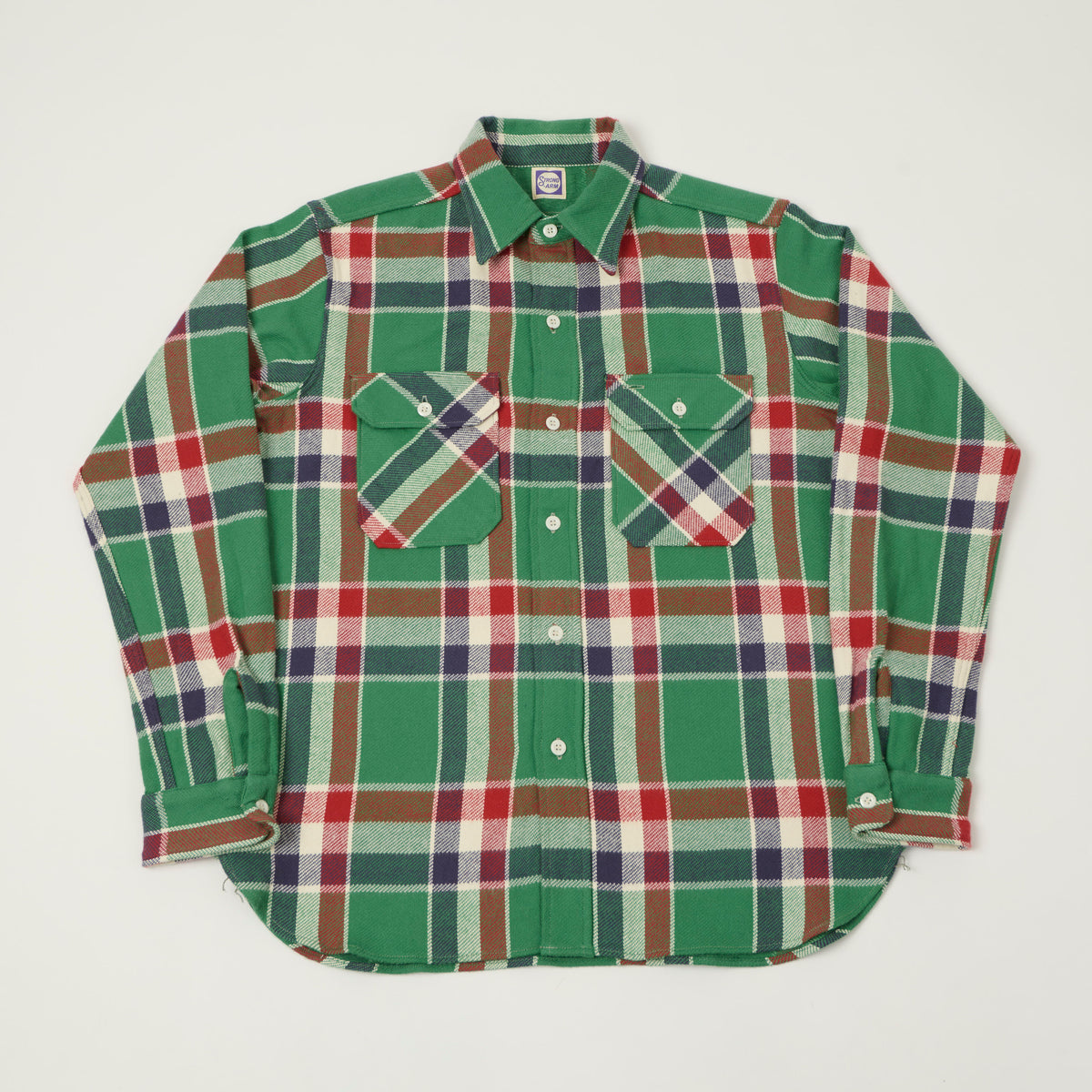John Gluckow Lot. JG-06 'The Modern' Flannel Shirt - Green