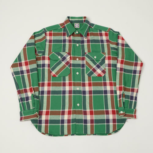 John Gluckow Lot. JG-06 'The Modern' Flannel Shirt - Green