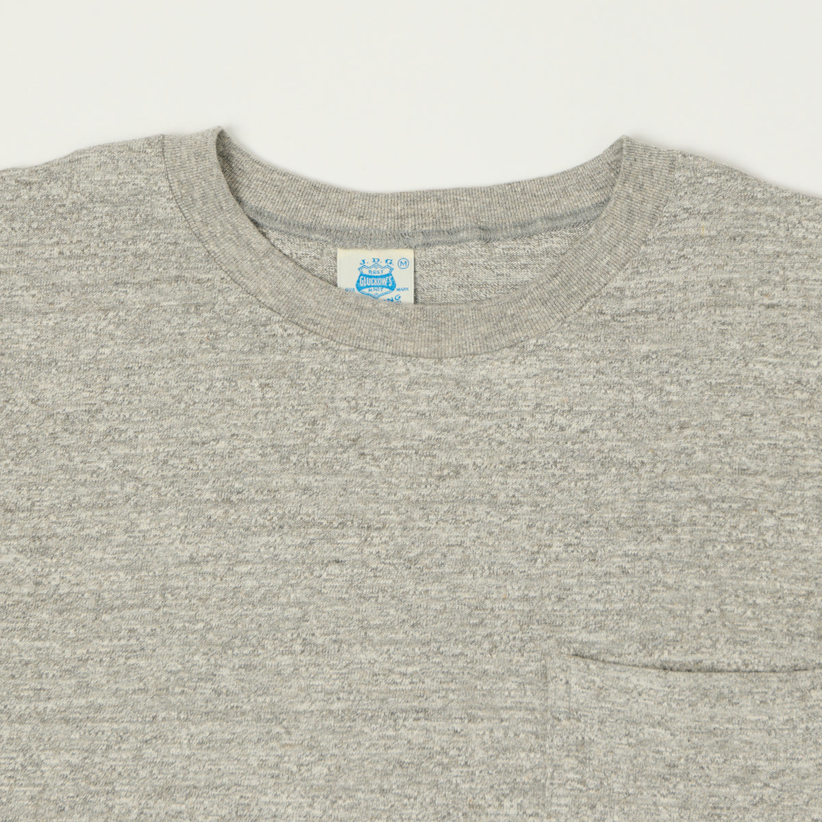 John Gluckow Lot. JG-CS07 'Keeper' Pocket T-Shirt - Heather Grey