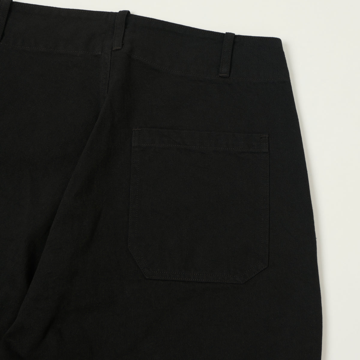 Kaptain Sunshine Cotton Drill Wide Pants - Black
