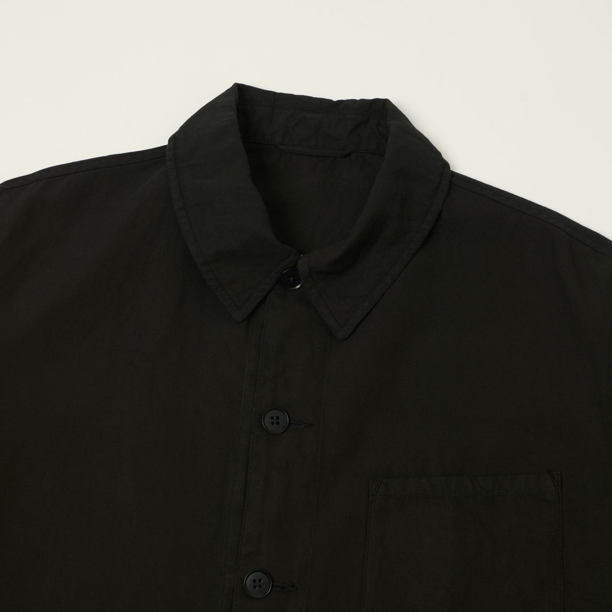 Kaptain Sunshine 'Gaba' Lightweight Chore Jacket - Black